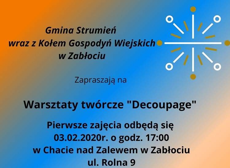 Warsztaty twórcze Decoupage